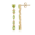 Burmese Peridot Silver Earrings