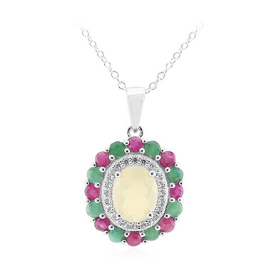 Collana in argento con Opale di Welo