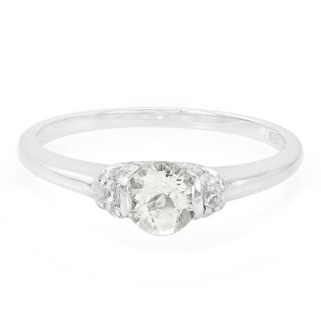 Zilveren ring met een Himalaya beril