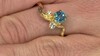 Zilveren ring met een Zwitsers-blauwe topaas