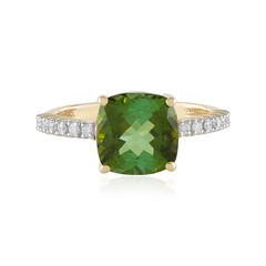 Bague en or et Tourmaline verte du Brésil (SUHANA)