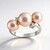Anello in argento con Perla Ming Porpora (TPC)