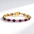Bracciale in argento con Zaffiro Blu del Madagascar