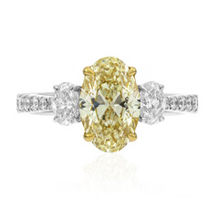 Anillo en oro con Diamante amarillo SI2 (CIRARI)