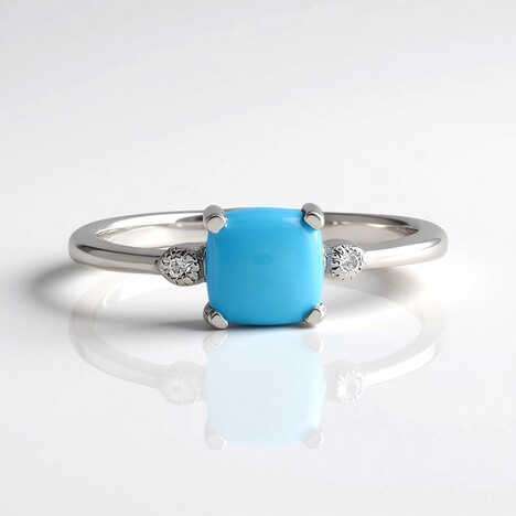 Bague en argent et Turquoise Sleeping Beauty (Faszination Türkis)