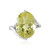 Zilveren ring met een Ouro Verde kwarts