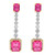 Pendientes en plata con Topacio rosa (Gems en Vogue)