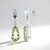 Orecchini in argento con Ametista Verde
