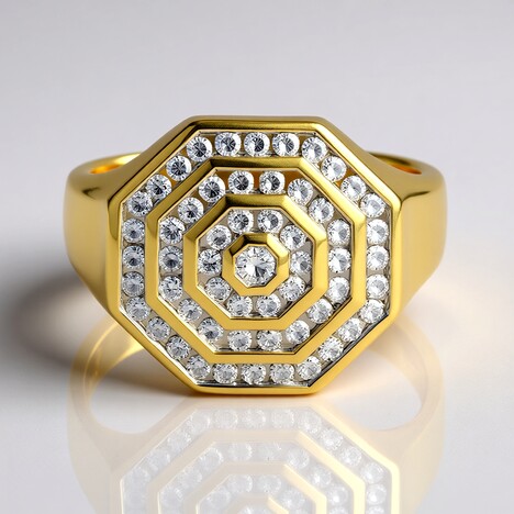 Anello in oro con Diamante SI2 (G) (Annette)