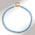 Collana in argento con Apatite Blu Neon
