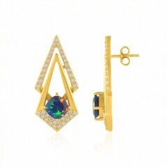 Mezezo-Opal-Silberohrringe (de Melo Essence)