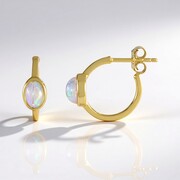 Pendientes en plata con Ópalo de Welo