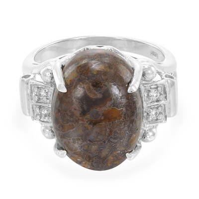 Anello in argento con Quarzo Dinosauro