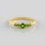 Anello in argento con Diopside Russo