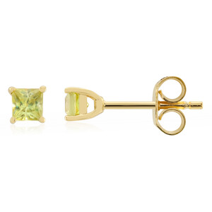 Boucles d'oreilles en argent et Sphène
