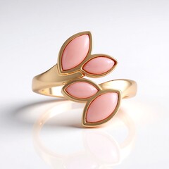 Anello in argento con Opale Rosa