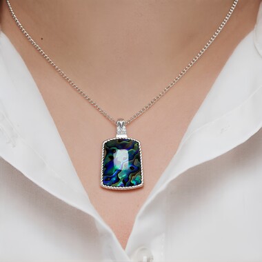 Colgante en plata con Concha de Abalone (Art of Nature)