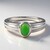 Anello in argento con Crisoprasio Imperiale