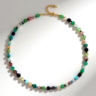 Green Onyx Silver Necklace