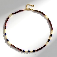 Collana in argento con Zaffiro Blu Bemainty (Riya)