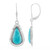 Pendientes en plata con Turquesa azul del Mohave Kingman (Jones Lee)