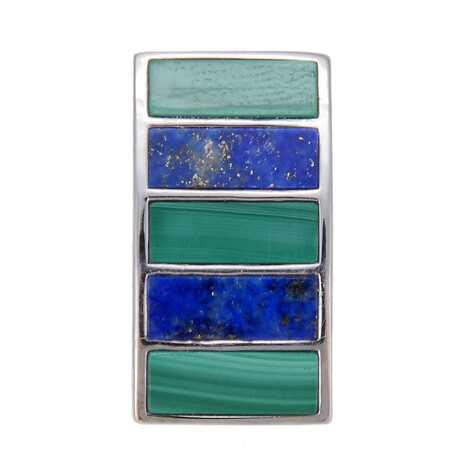 Edelstein-Silberanhänger