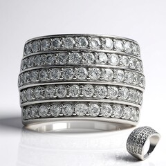 Anello in argento con Zircone