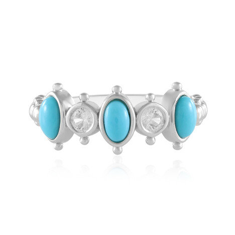 Sleeping Beauty Turquoise Silver Ring (Dallas Prince Designs)