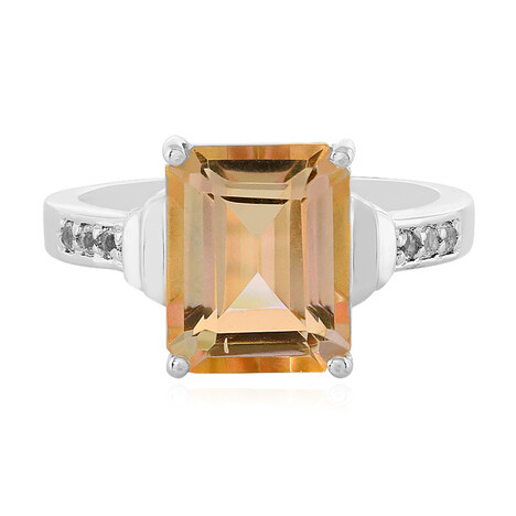 Luna-Quarz-Silberring