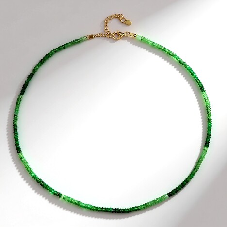 Collana in argento con Tsavorite della Tanzania