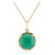 Green Onyx Silver Necklace