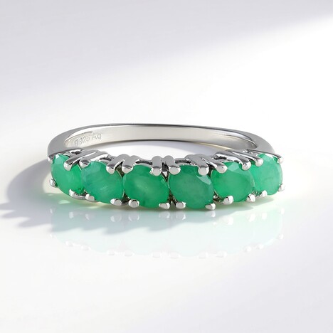Anello in argento con Smeraldo Socoto