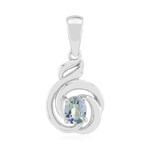 Ciondolo in argento con Tanzanite Blu-Verde Non Riscaldata