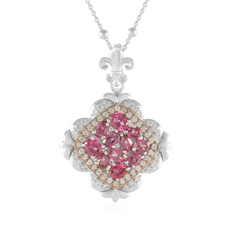 Collar en plata con Topacio rosa (Dallas Prince Designs)