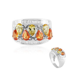 Bague en or et Saphir jaune