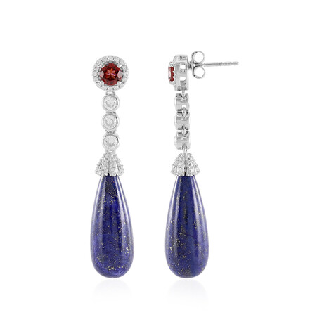 Lapislazuli-Silberohrringe