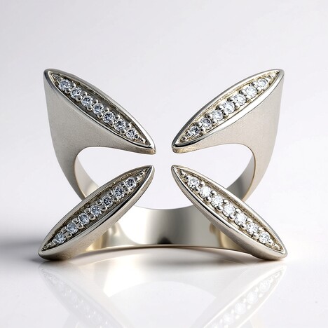 Anello in argento con Diamante I1 (G) (Annette)