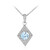 Collier en argent et Topaze bleu ciel