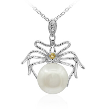 Collana in argento con Perla di Acqua Dolce