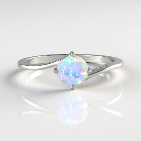 Anello in argento con Opale di Welo