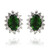 Orecchini in argento con Diopside Russo