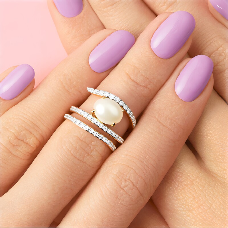 Anillo en plata con Ópalo blanco