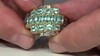Zilveren ring met Groene fluor apatieten (Gems en Vogue)