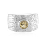 Anillo en plata con Berilo amarillo