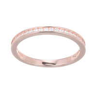 Zilveren ring met zirkonen