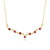 Collier en argent et Spinelle rouge noble