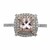 14K AAA Morganite Gold Ring (CIRARI)
