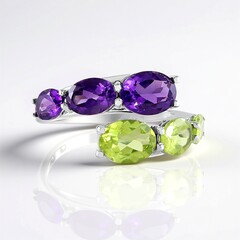 Anello in argento con Ametista Zambiana (de Melo)