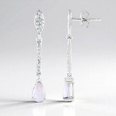 Orecchini in argento con Opale Australiano