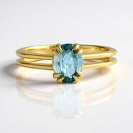 Bague en argent et Zircon de Ratanakiri (Adela Silber)